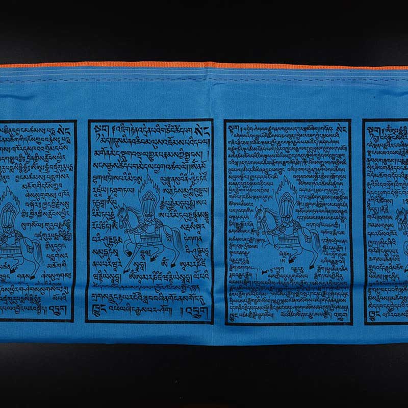 Buddha Stones Tibetan 5 Colors Silk Windhorse Auspicious Outdoor 25 Pcs Prayer Flag TIBETAN PRAYER FLAGS buddhastoneshop 16