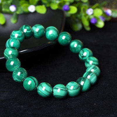 Bracelet de protection et de sérénité en malachite naturelle Foviel