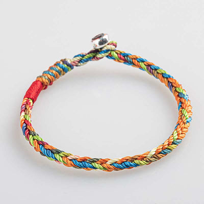 Buddha Stones "May you be healthy and happy" Lucky Multicolored Bracelet Includes Gift Message Card - image 4