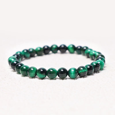 Bracelet de guérison énergétique Foviel en œil de tigre