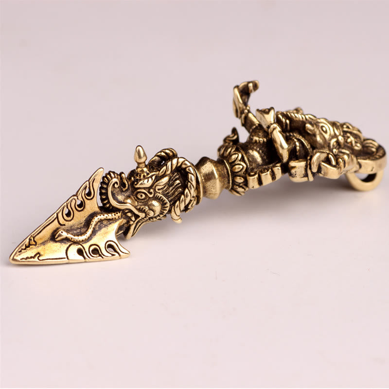 Buddha Stones Tibetan Ganesh Ganpati Elephant God of Wealth Dorje Vajra Spiritual Power Necklace Pendant Necklaces & Pendants BS 13
