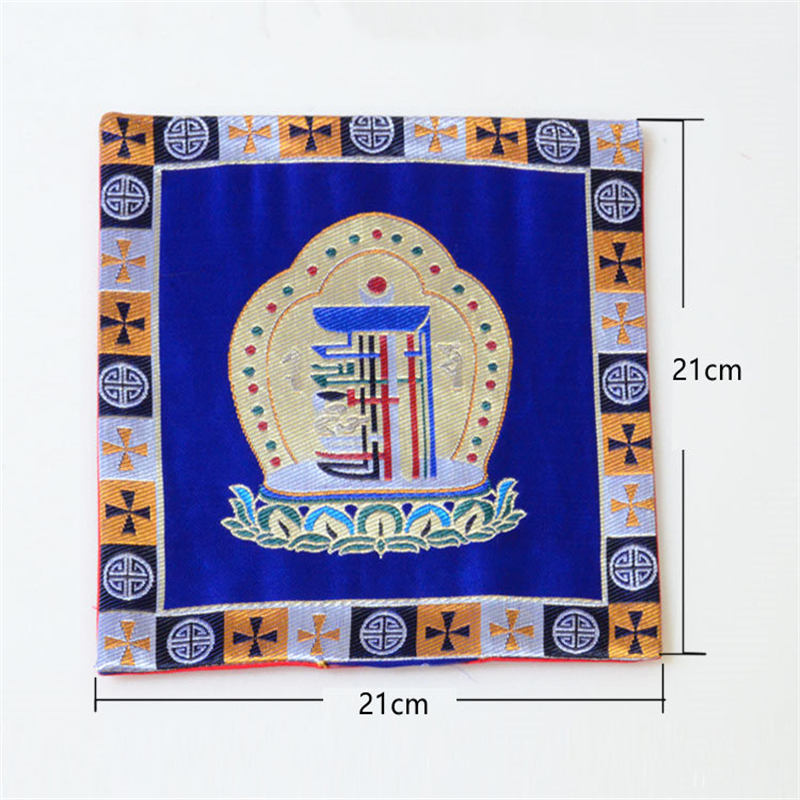 Prayer Altar Mat Man-Bcu Kalachakra Healing Meditation Jacquard Mat - image 16