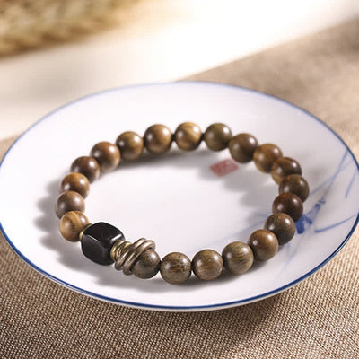 Buddha Stones Tibetan Green Sandalwood Crystal Soothing Peace Bracelet Bracelet BS 7