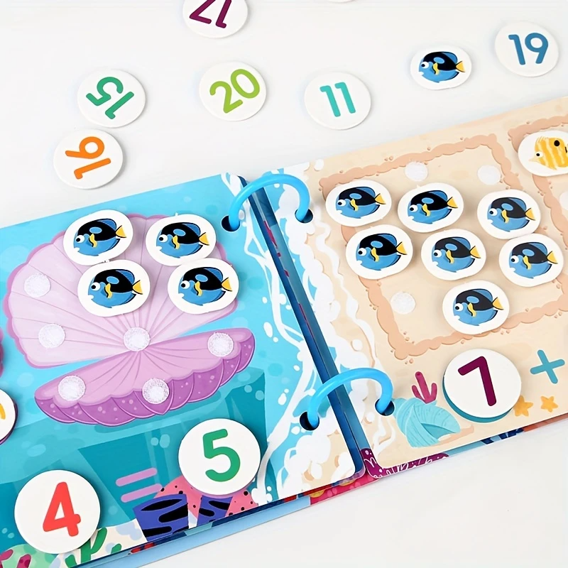 Fidtoy Montessori Busy Book for Toddlers Interactive Learning Alphabet