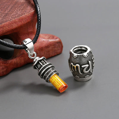 Buddha Stones Om Mani Padme Hum Copper Creativity Necklace Pendant Necklaces & Pendants BS 3