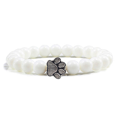 Buddha Stones “Save A Dog” Stone Bracelet - White Stone - image 16