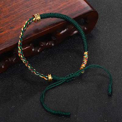 Buddha Stones Om Mani Padme Hum Protection Luck String Bracelet Bracelet BS 8