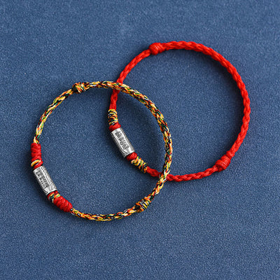 Foviel Handcrafted 925 Sterling Silver Everything Goes Well Design Protection Strength Bracelet Anklet