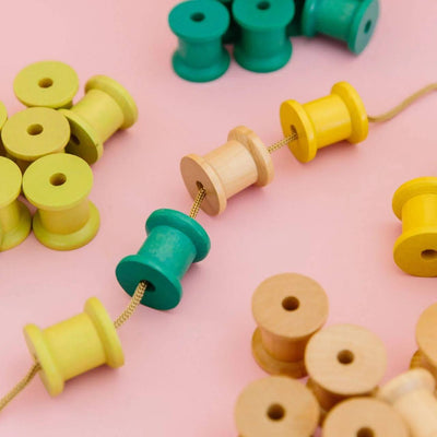 Juego de bobinas de madera Frogs pecosas para hilo