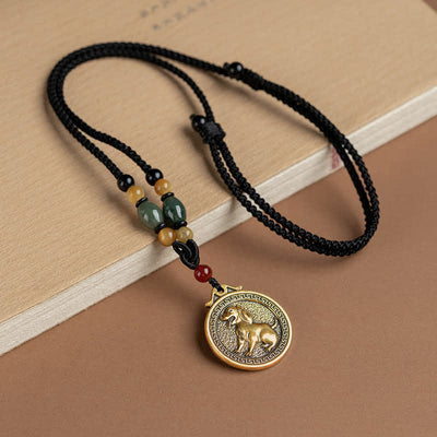 12 Chinese Zodiac Blessing Wealth Fortune Necklace Pendant Necklaces & Pendants BS Dog