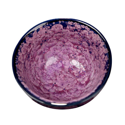 Buddha Stones Colorful Iris Flowers Chinese Jianzhan Kiln Change Porcelain Teacup Tenmoku Kung Fu Tea Cup Jian Zhan Tea Cup BS 13