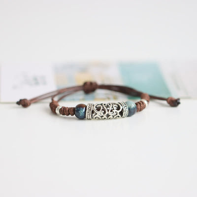 Buddha Stones Tibet Ceramic Bead Wealth String Bracelet Bracelet BS 3