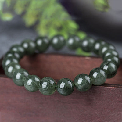 Buddha Stones Natural Green Crystal Blessing Wealth Bracelet - image 11