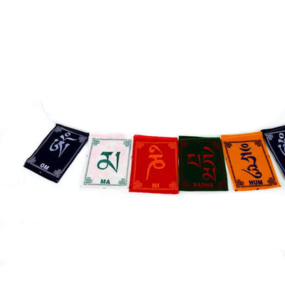 Buddha Stones Tibetan Blessing Windhorse Om Mani Padme Hum Outdoor Car Prayer Flag Decoration Decorations buddhastoneshop 9
