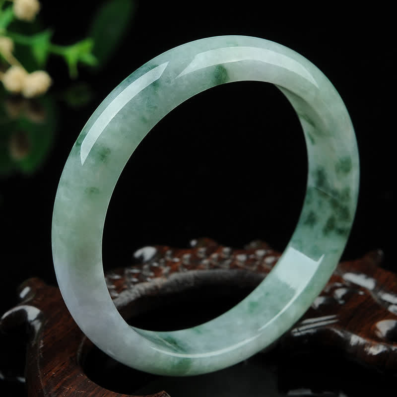 Buddha Stones Jade Luck Blessing Prosperity Bracelet Bangle Bracelet & Bangle BS 60-61mm