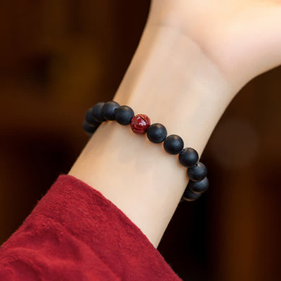 Foviel Tibetan Cypress Cinnabar Lotus Healing Bracelet