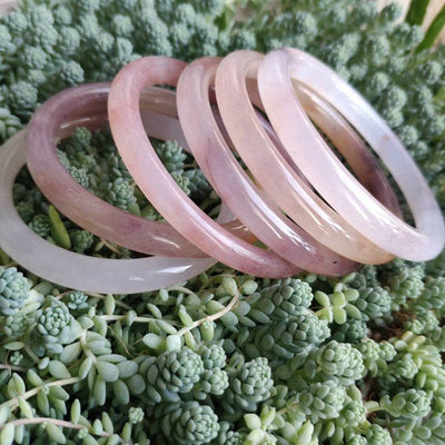 Foviel Purple Jade Happiness Protection Bracelet Bangle