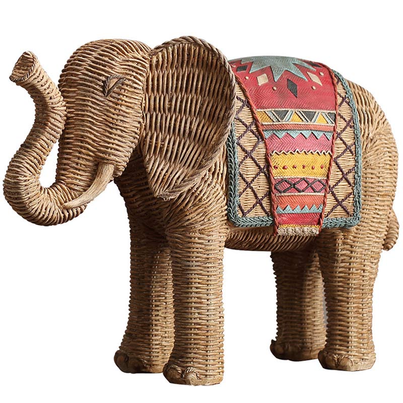 Buddha Stones Elephant Resin Wisdom Wealth Home Decoration Decorations BS 15