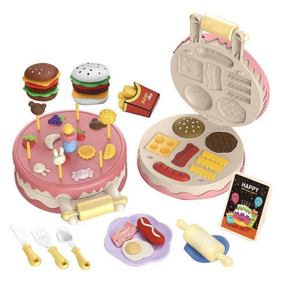 DIY Delicious Burger & Cake Clay Machine Set - 002