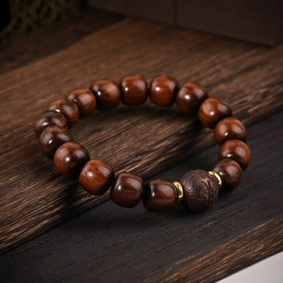 Buddha Stones Natural Rosewood Compassion Bracelet Bracelet BS 1