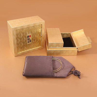 Buddha Stones Retro Jewelry Storage Feather Pattern Box Gift Box Decorations BS 4