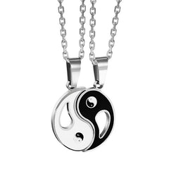 2pcs Yin Yang Pendant Couple Necklace Necklace BS Yin Yang (2pcs)