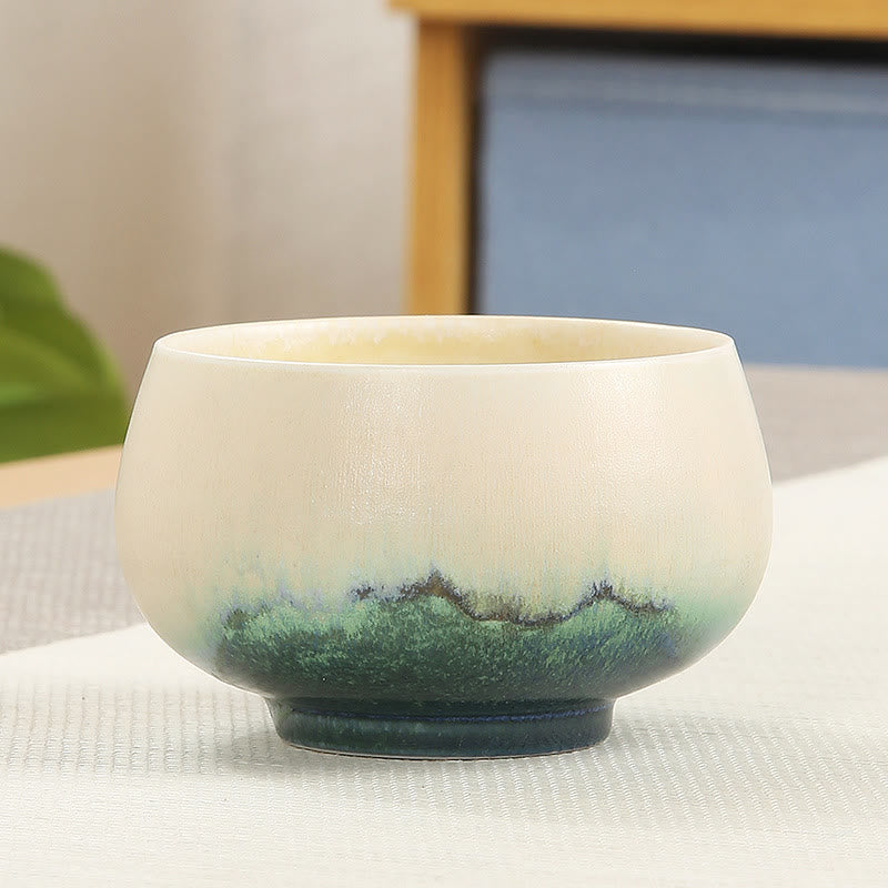 Buddha Stones Creative Green Ceramic Teacup Kung Fu Tea Cups Cup BS 8.5*5.2cm*160ml