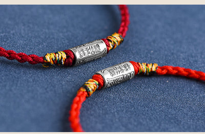 Foviel Handcrafted 925 Sterling Silver Everything Goes Well Design Protection Strength Bracelet Anklet