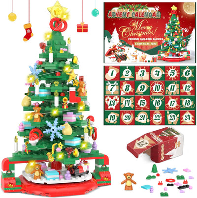 Calendrier de l'Avent de construction 24 jours MerryBlooms™