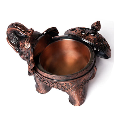 Buddha Stones Elephant Alloy Incense Holder Home Decoration Incense Burner Incense Burner BS 2