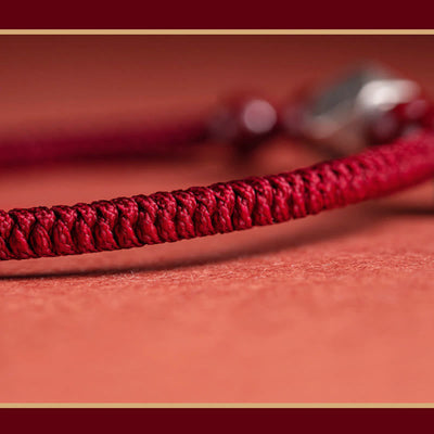 Buddha Stones 925 Sterling Silver Chinese Zodiac Cinnabar Calm Bracelet - image 4