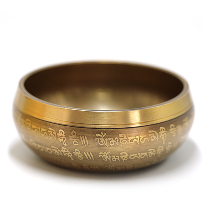 Buddha Stones Tibetan Sound Bowl Handcrafted for Yoga Mindfulness and Meditation Singing Bowl Set Singing Bowl buddhastoneshop 3