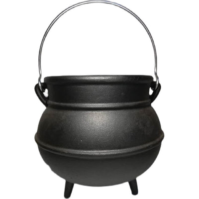 Buddha Stones Cast Iron Cauldron Prayer Altar Burning Holder Incense Sage Smudging Rituals Use Items Prayer Altar BS Large Incense Burner 18*15.5cm