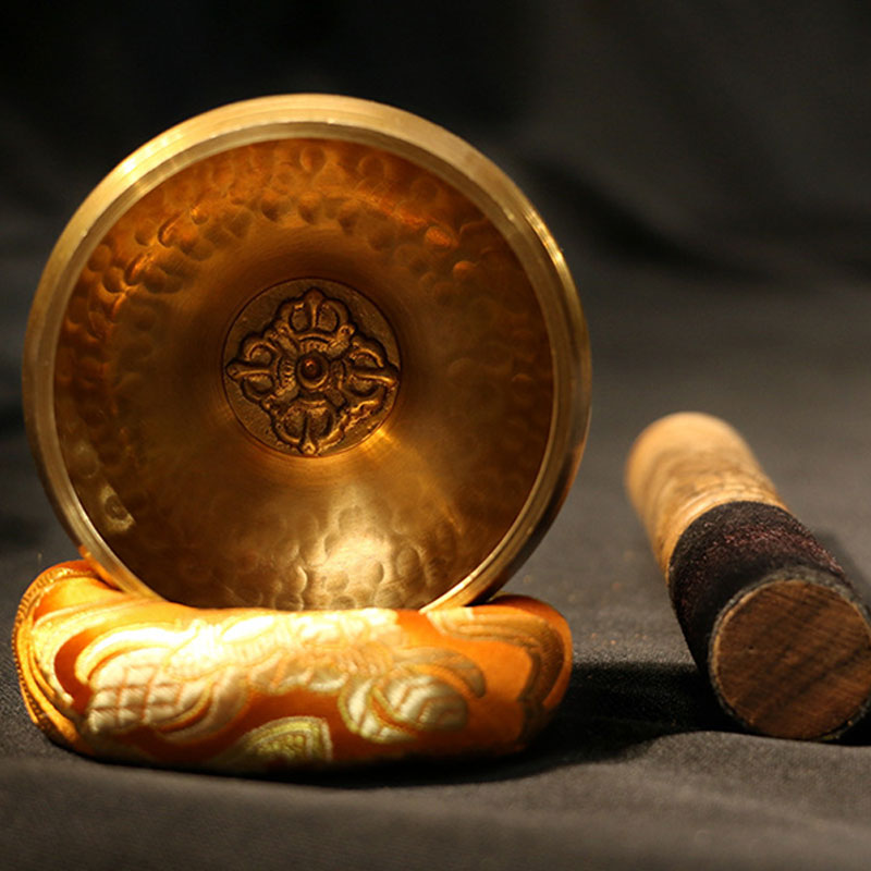 Buddha Stones Tibetan Sound Bowl Handcrafted for Relaxation and Mindfulness Meditation Singing Bowl Set Singing Bowl buddhastoneshop 1