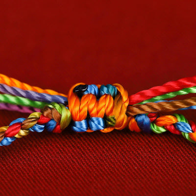 Buddha Stones "May all your wishes come true" Lucky Multicolored Bracelet Bracelet BS 3