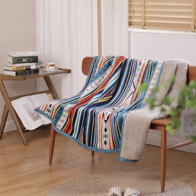 Buddha Stones Geometric Warm Soft Bed Throw Blanket Blanket BS 2