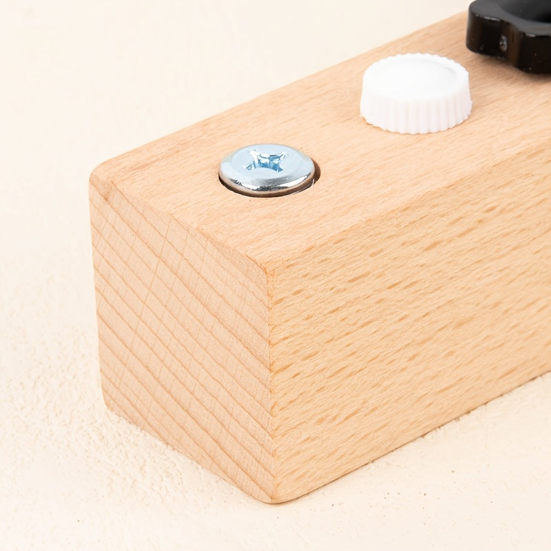 Juego de herramientas de tornillos y tuercas Fidtoy para el aprendizaje STEM y la motricidad fina de los niños pequeños