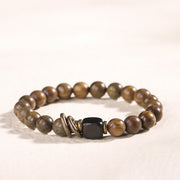 Foviel Tibetan Green Sandalwood Crystal Soothing Peace Bracelet