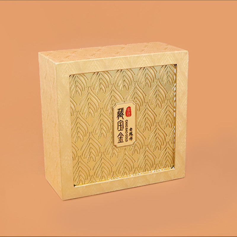 Buddha Stones Retro Jewelry Storage Feather Pattern Box Gift Box Decorations BS 11