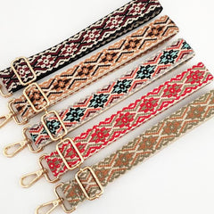 Buddha Stones Multicolor Embroidered Shoulder Bag Straps Bag Straps BS main