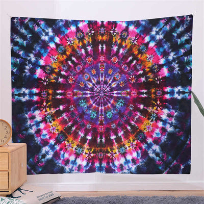 Bohemian Mandala Pattern Tapestry Wall Hanging Wall Art Focus Creativity Home Living Room Decor Tapestry BS Colorful 150*230cm