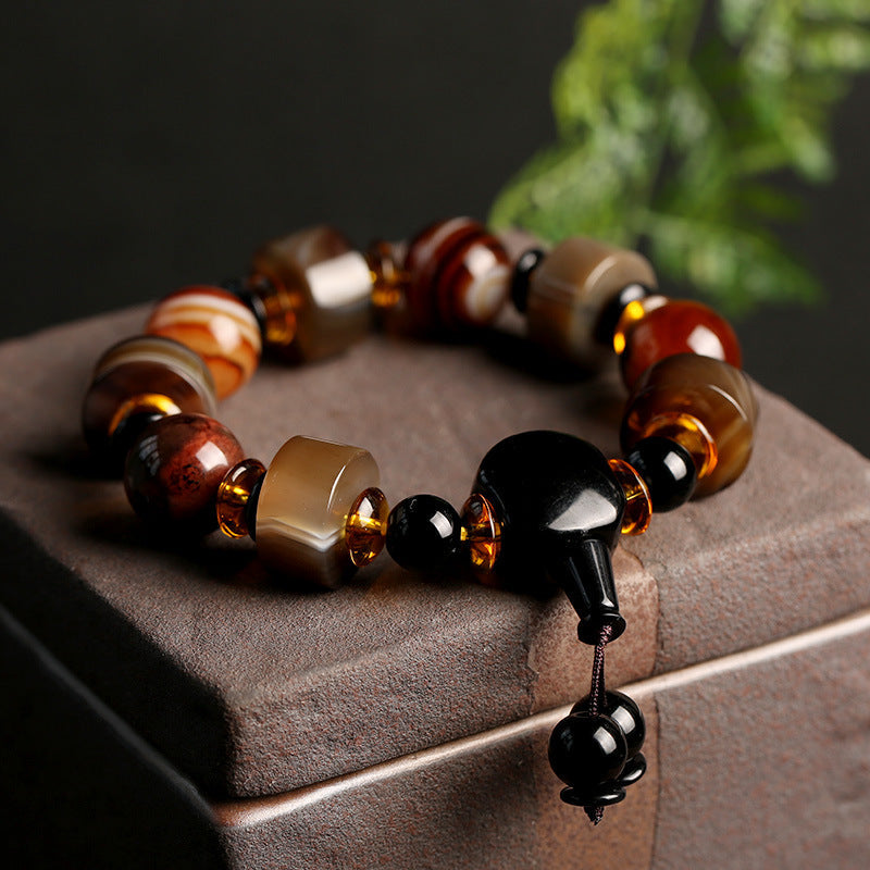 Buddha Stones Natural Sardonyx Luck Bracelet Bracelet BS 1