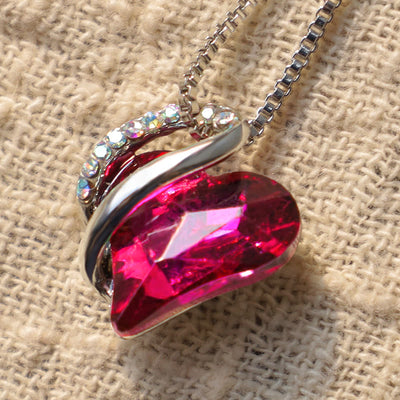 Buddha Stones Love Heart Birthstone Healing Energy Necklace Pendant Necklaces & Pendants BS 8