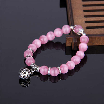 Bracelet porte-bonheur œil de chat tibétain Foviel