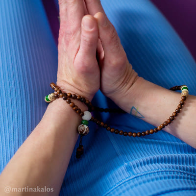 Bracelet de protection et de calme Mala Foviel en bois de rose tibétain — image 4