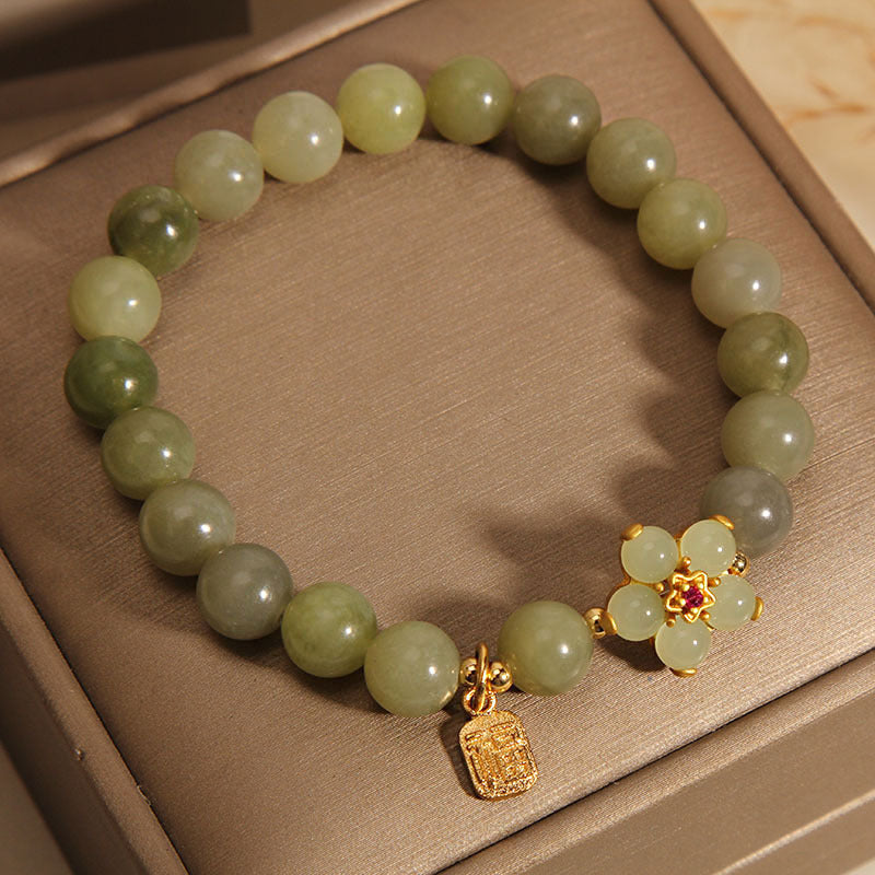 FREE Today: Success Jade Flower Fu Lucky Bracelet FREE FREE 9