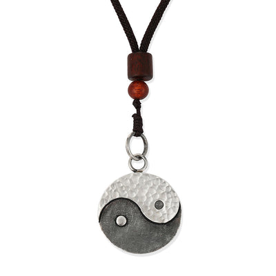 Buddha Stones 990 Sterling Silver Yin Yang Balance Harmony Necklace Pendant (Extra 30% Off | USE CODE: FS30) - Yin Yang - image 10