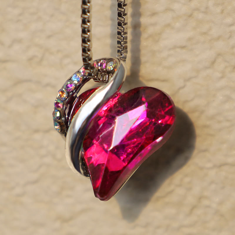 Buddha Stones Love Heart Birthstone Healing Energy Necklace Pendant Necklaces & Pendants BS 9
