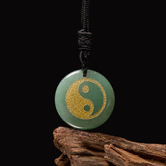 Buddha Stones Various Crystal Amethyst Tiger Eye Green Aventurine Yin Yang Spiritual Necklace Pendant Necklaces & Pendants BS main