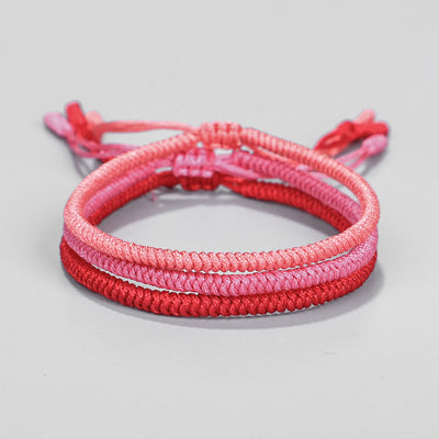 Buddha Stones Tibetan 3Pcs King Kong Knot Protection Braided Bracelet Bracelet BS 2
